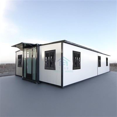 Soggiorno in famiglia con case container espandibili da 40 piedi con 2 camere...